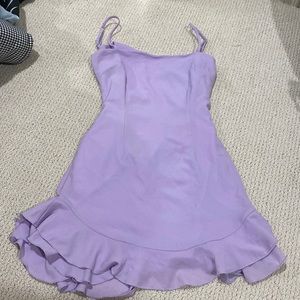Bria Ruffle Baby Doll dress Lilac Lucy in the Sky XS